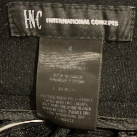 🎉5/$15🎉 I.N.C. BLACK FLARE DRESS PANTS (4) - Picture 4 of 15